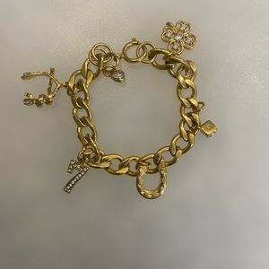 Juicy Couture gold charm bracelet